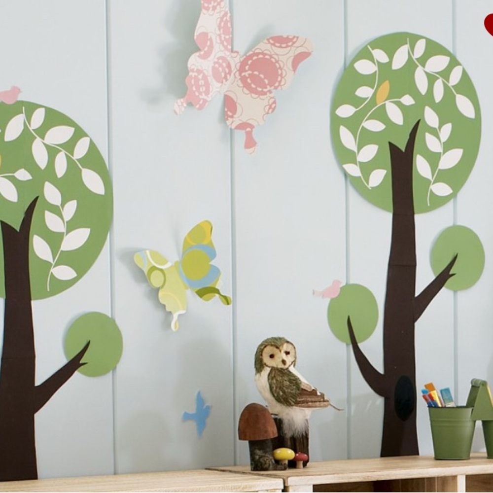 NWT Pottery Barn Kids “Bird In A Tree” Wall Decal Decor